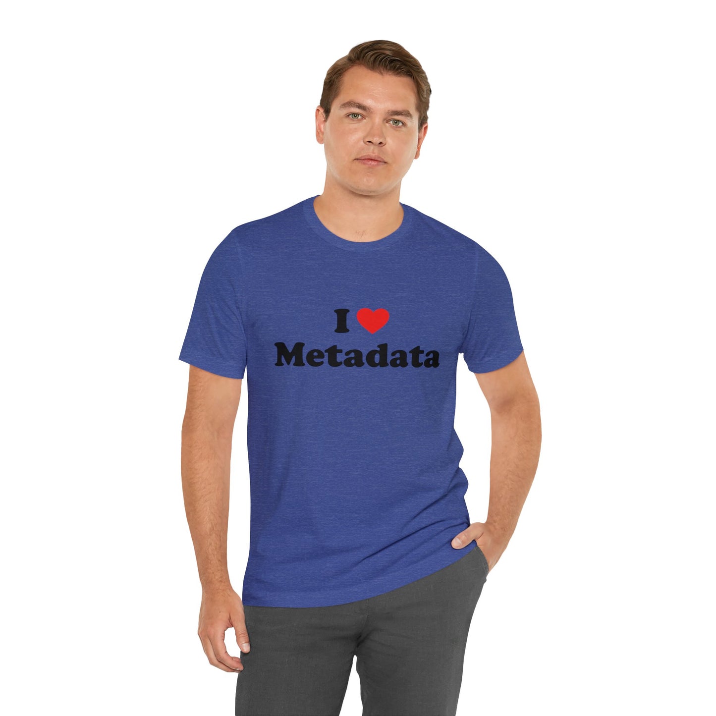 I Heart Metadata - Unisex - Soft Heather T-Shirt