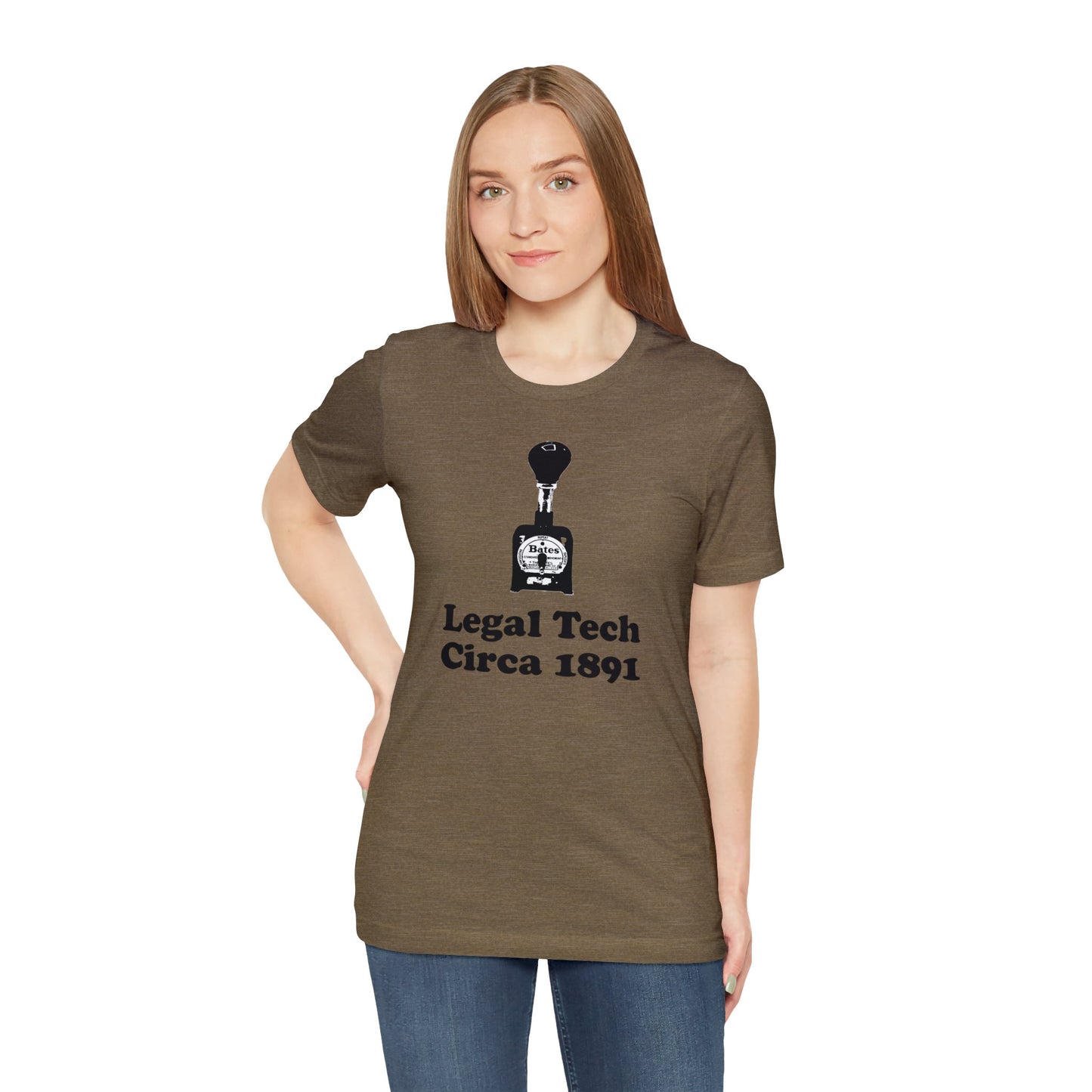 Bates Stamper - Unisex Soft Heather T-Shirt