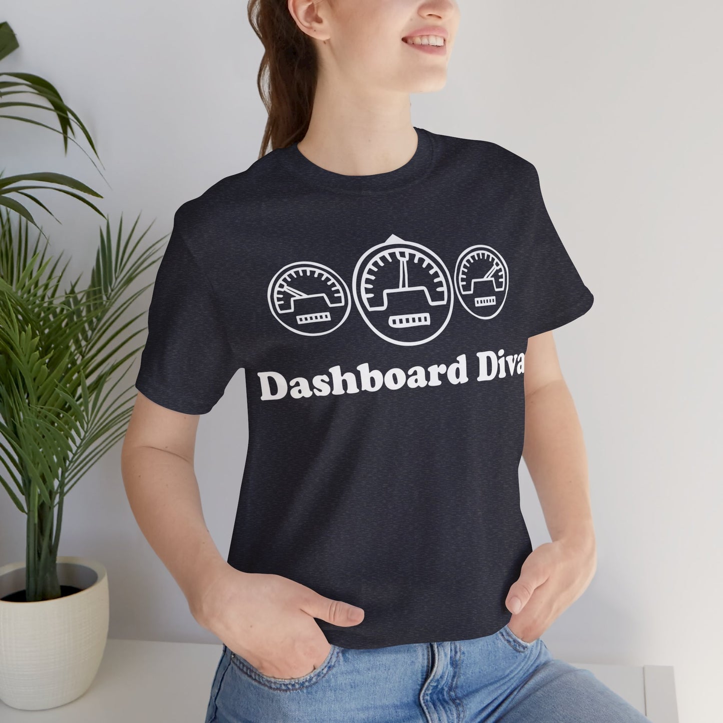 Dashboard Diva - Unisex Soft Heather T-Shirt