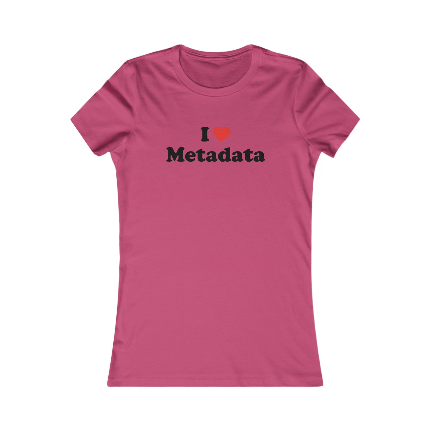 I Heart Metadata - Women’s - Soft Heather T-Shirt