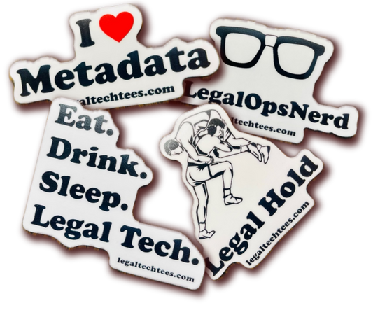 4-Pack LegalTechTees Stickers